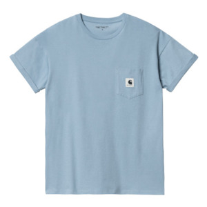 Carhartt: Carhartt Womens Pocket Tee Frosted Blue