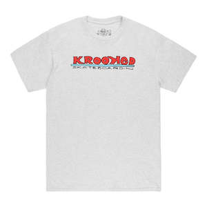 Krooked: Krooked Skateboardin Tee - Ash