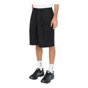 Clothing: Huffer Pleated Baggy Shorts - Black