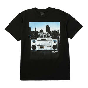 Clothing: HUF Midnight Radio Tee - Black