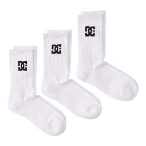 Accessories: DC SPP Crew Sock 3 Pack - White