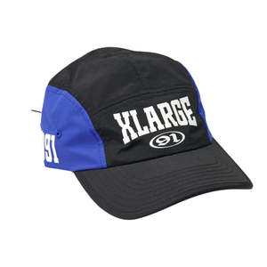 Xlarge Football Camp Cap - Black/Blue