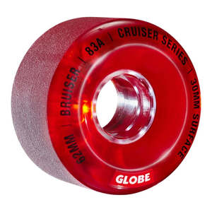 Globe Bruiser Cruiser Wheel 83a - 62mm Clear Red