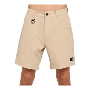 Mad Hueys Tough Hueys 17" Utility Short - Taupe