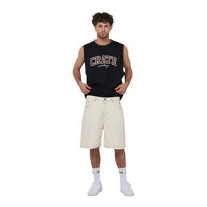 Shorts: Crate Denim Shorts - Tofu