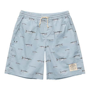 Shorts: J.A.F Mullet Stack Volley Shorts - Sterling Blue