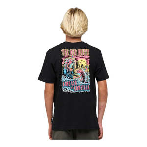 Mad Hueys Youth King Cod Codzilla Tee - Black