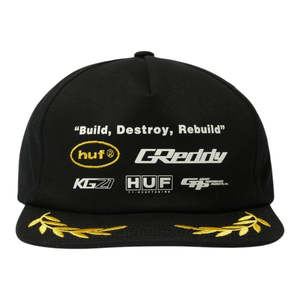 Caps: Huf Greddy Team Snapback - Black