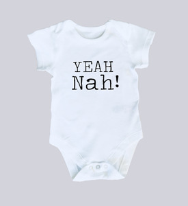 Products: Personalised Baby Yeah Nah Onesie Cheeky Monkeys