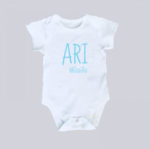 Products: Personalised Baby Onesie KiwiAs Cheeky Monkeys