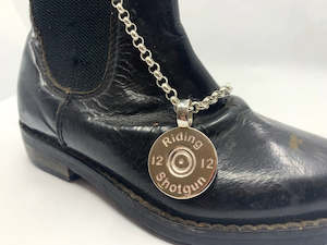 'Riding Shotgun' 12 Gauge Pendant | Large