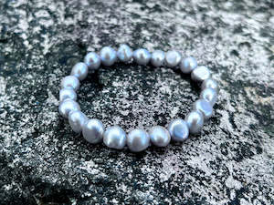 Bracelet: Freshwater Grey Pearl Bracelet | 8-9mm Pearls
