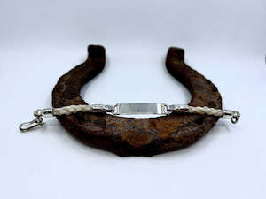 Horsehair Bracelet with Name Plate