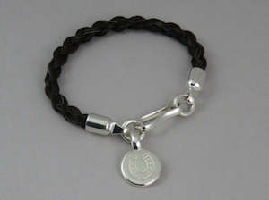 Horsehair Bracelet + Tag with Horseshoe