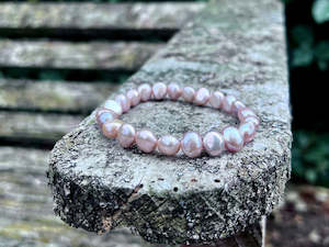 Freshwater Pink Pearl Bracelet | 8-9mm Pearls