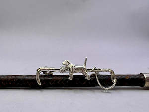 Hunt Whip with Hound Stockpin