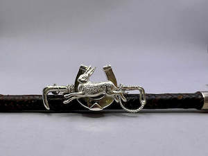 Stockpins: Hunt Whip Stockpin | Large | with Running Hare on Shoe