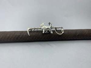 Hunt Whip Stockpin | Large | with Hound on Shoe