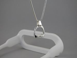 Stirrup Pendants: MEDIUM Stirrup Pendant | Diamonds