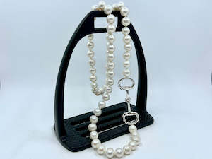 Freshwater Pearls with Large Snaffle Detail