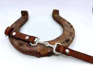 Large Snaffle and Leather Bracelet