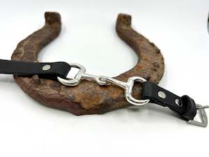 Jumbo Snaffle and Leather Bracelet