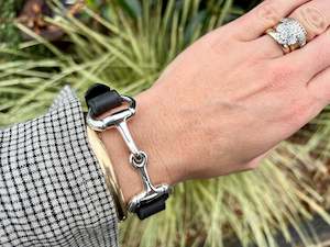Other Snaffle Bit Bracelets: Super Jumbo Snaffle and Leather Bracelet