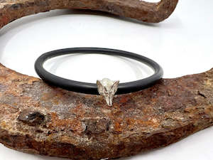 Hunt Theme Bangles: Noir Bangle | Fox Head Charm