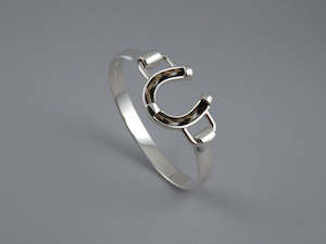 Shoe And Nail Bangles: Horsehair Shoe Bangle