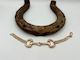 9ct Rose Gold Snaffle and Curb Bracelet | Preloved