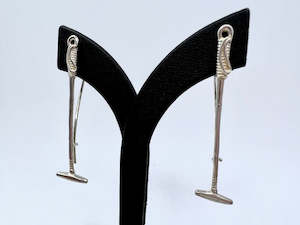 Large Polo Stick Drop Earrings