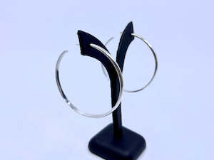 Nnht Earrings: Handmade Hoop Earrings | Sterling Silver