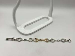 Bracelets: Snaffle Bit Bracelet | Small | Two-Tone Metal
