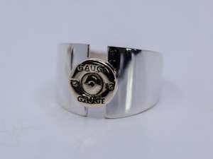Rings: Two-Tone 9ct 12 Gauge Wide Band Ring | End of Line**SOLD