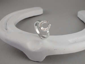 Detailed Horseshoe Ring