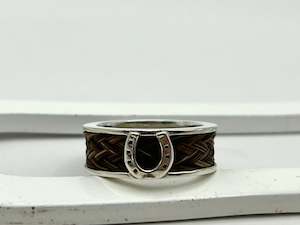 Rings: Wide Band Horsehair Ring