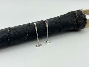 Earrings: Fine Polo Stick Stud Earrings