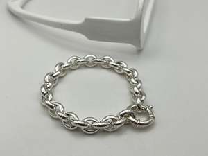 Jumbo Oval Belcher Chain Bracelet | Bolt Clasp | End of Line