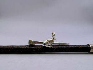 Stockpins: Horseshoe Nail with Sitting Hare Stockpin