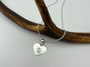 Heart Tag Pendant with 12 Gauge Bullet End | End of Line