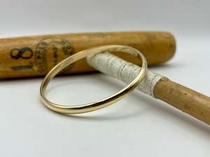 End Of Line Jewellery: Classic Plain Bangle | 9ct Yellow Gold | 5.0mm wide