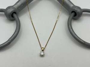 Lab Diamond Pendant | 9ct Yellow Gold | .56ct