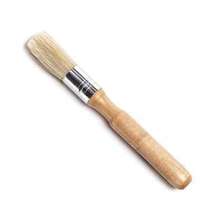 Mini Detail Brush with Wooden Handle for Cleaning Vents, emblems and inside & out