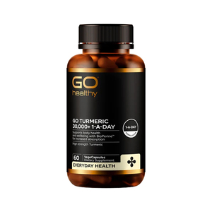 Products: GO HEALTHY TURMERIC 30000+1A DAY 60 VEGETABLE CAPSULES - CHEMi - NZ Health Supplements & Cosmetics