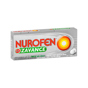 Pharmacy: Nurofen Zavance CAPLETS 24 caplets