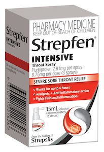 Pharmacy: Strepfen Intensive Throat Spray 15ml