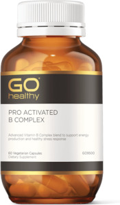 Go Healthy: GO Healthy PRO Activated B Complex 60 vege capsules
