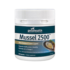 Good Health: Mussel 2500 - New Zealand Green Lipped 300 capsules