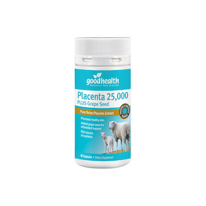 Placenta 25,000 Plus Grape Seed 60 capsules