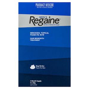 Regaine for Men Extra Strength FOAM 240g - 4 Months Supply 4 x 60 ml